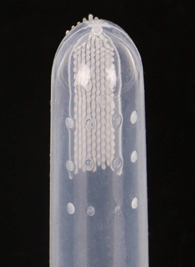 Genericc Manual Akhil Store Cats & Dog Finger Pet Silicon Toothbrush With Case Cover For Teeth Cleaning Or Massage, Adult, Transparent, Pack Of 1 - Image 2